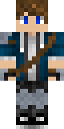 Blue Jacket Adventurer Minecraft skin