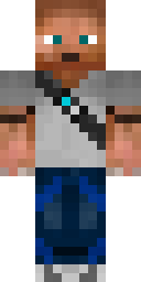 Grey Scarf Warrior Minecraft skin