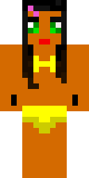 Golden Aztec Princess Minecraft skin