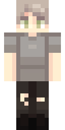 Casual Gray Uncle Minecraft skin