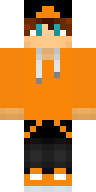 Orange Facepaint Jester Minecraft skin