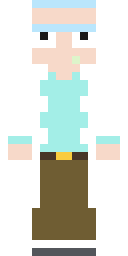 Teal Sweater Grandpa Minecraft skin
