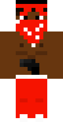 Red Bandit Outlaw Minecraft skin