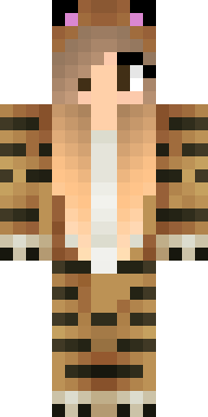 Tiger Stripe Girl Minecraft skin