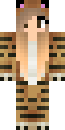 Tiger Stripe Girl Minecraft skin