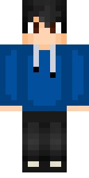 Blue Hoodie Kid Minecraft skin