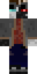 Bloody Zombie Miner Minecraft skin