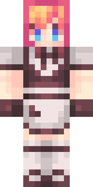 Pink Ribbon Girl Minecraft skin