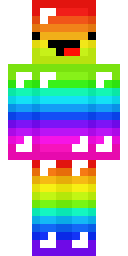 Rainbow Pixel Glitch Minecraft skin