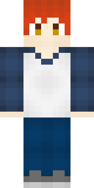 Ginger Blue Jacket Minecraft skin