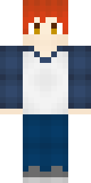 Ginger Blue Jacket Minecraft skin