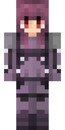 Purple Punk Rebel Minecraft skin