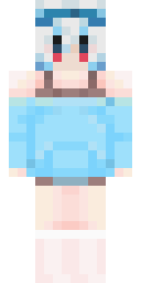 Cyan Bubble Sprite Minecraft skin
