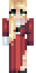 Scarlet Gown Princess Minecraft skin