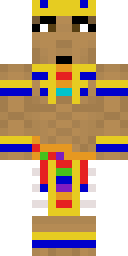 Golden Pharaoh King Minecraft skin