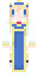 Sapphire Royal Priest Minecraft skin