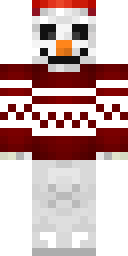 Cozy Snowman Sweater Minecraft skin