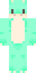 Mint Hoodie Girl Minecraft skin