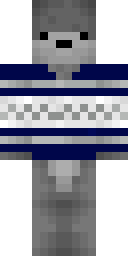 Silver Striped Wolf Minecraft skin