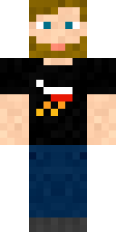Blond Beard Tee Minecraft skin