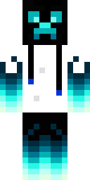 Aqua Creeper Spirit Minecraft skin