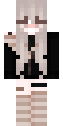Silver Tuxedo Cat Minecraft skin