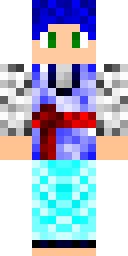 Blue Ice Samurai Minecraft skin