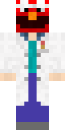 Red Bird Scientist Minecraft skin