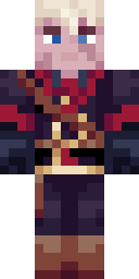 Crimson Rogue Warrior Minecraft skin