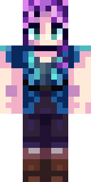 Violet Cyber Rogue Minecraft skin