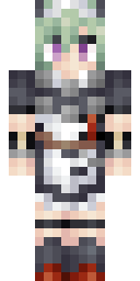 Mint Maid Anime Minecraft skin