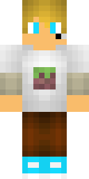 Blond Casual Tee Boy Minecraft skin
