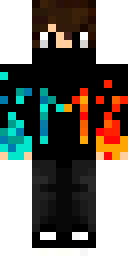 Neon Flame Hacker Minecraft skin
