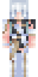 Silver Assassin Cloak Minecraft skin