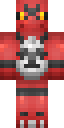 Scarlet Panda Warrior Minecraft skin