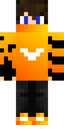 Blazing Tiger Hoodie Minecraft skin