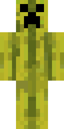 Golden Creeper Menace Minecraft skin