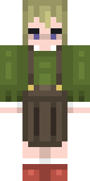 Green Apron Maiden Minecraft skin