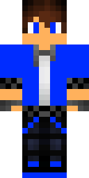 Blue Jacket Blond Minecraft skin