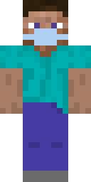Masked Teal Rogue Minecraft skin