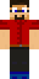 Red Polo Nerd Minecraft skin
