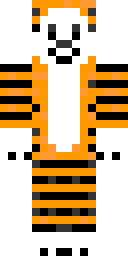 Orange Tiger Onesie Minecraft skin