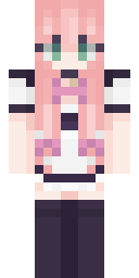 Pink Anime Sweetheart Minecraft skin