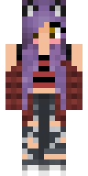 Violet Streetwear Girl Minecraft skin