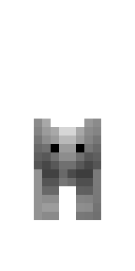 Gray Wolf Cub Minecraft skin