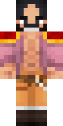 Peach Kimono Fighter Minecraft skin