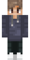 Grey Hoodie Teen Minecraft skin
