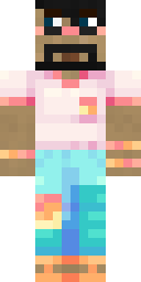 Pink Tee Vacation Minecraft skin