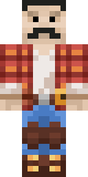 Flannel Mustache Minecraft skin