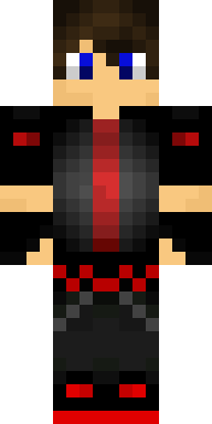 Crimson Emo Boy Minecraft skin